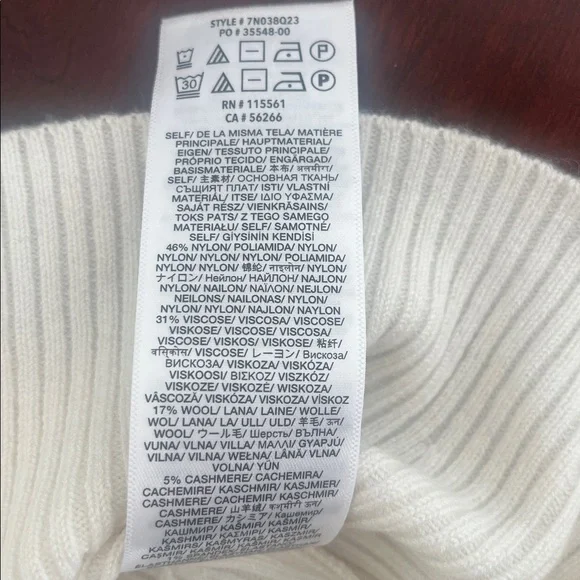 7 FOR ALL MANKIND CROP WOOL & CASHMERE-BLEND SWEATER TANK TOP - Picture 6 of 6